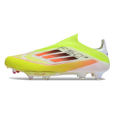 Adidas F50+ Elite Laceless Green White and Orange Firm Ground FG Football Boot