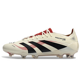 Scarpa da calcio Adidas Predator 25 Elite Goal Hunter Pack nera e rossa per terreni compatti FG