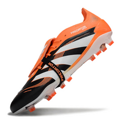 Adidas Predator 25 Elite Tongue Black and Orange Firm Ground FG Football Boot