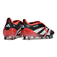 Scarpa da calcio Adidas Predator 25 Elite Moments Pack con tacchetti misti, nera e bianca, SG