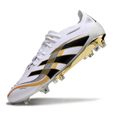 Adidas Predator 25 Elite White and Gold Firm Ground FG Football Boot