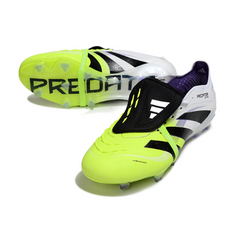 Adidas Predator 25 Tongue Elite White and Green Firm Ground FG Football Boot