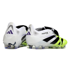Adidas Predator 25 Tongue Elite White and Green Firm Ground FG Football Boot