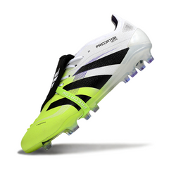 Adidas Predator 25 Tongue Elite White and Green Firm Ground FG Football Boot