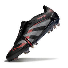 Botas de fútbol Adidas Predator 25 Elite Tongue FG para terreno firme, color negro