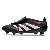 Adidas Predator 25 Elite Tongue Black and Red Firm Ground FG Football Boot