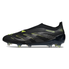 Botas de fútbol Adidas Predator 25 Elite sin cordones Stealth Electric Pack Firm Ground FG