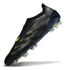 Botas de fútbol Adidas Predator 25 Elite sin cordones Stealth Electric Pack Firm Ground FG