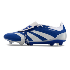 Chuteira Campo Adidas Predator 30 Elite Com Lingua FG Azul e Branca - VENI Futebol