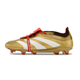 Bota de fútbol Adidas Predator 30 Elite Tongue Gold and Red Firm Ground FG
