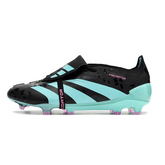 Chuteira Campo Adidas Predator 30 Elite Com Lingua FG Preta e Azul Claro - VENI Futebol