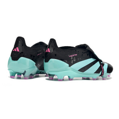 Chuteira Campo Adidas Predator 30 Elite Com Lingua FG Preta e Azul Claro - VENI Futebol