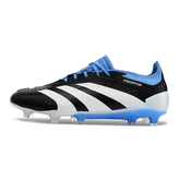 Chuteira Campo Adidas Predator 30 Elite FG Preta, Branca e Azul - VENI Futebol