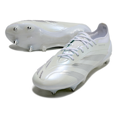 Scarpa da calcio Adidas Predator 30 Elite SG con tacchetti misti bianchi e grigi