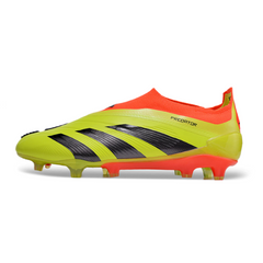 Chuteira Campo Adidas Predator 30 Elite Sem Cadarço FG Amarela e Laranja - VENI Futebol