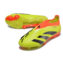 Chuteira Campo Adidas Predator 30 Elite Sem Cadarço FG Amarela e Laranja - VENI Futebol