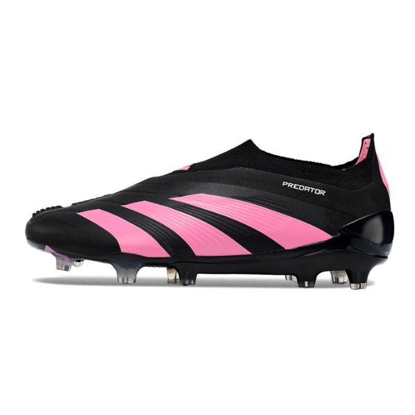 Chuteira Campo Adidas Predator 30 Elite Sem Cadarço FG Preta e Rosa - VENI Futebol
