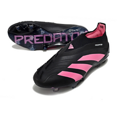 Chuteira Campo Adidas Predator 30 Elite Sem Cadarço FG Preta e Rosa - VENI Futebol