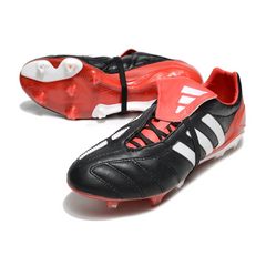 Scarpa da calcio Adidas Predator Mutator Mania Elite nera e rossa per terreni compatti FG