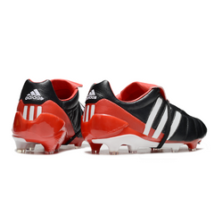 Scarpa da calcio Adidas Predator Mutator Mania Elite nera e rossa per terreni compatti FG