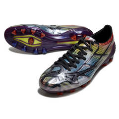 Scarpa da calcio Mizuno Alpha Teaser Pack nera per terreni compatti FG