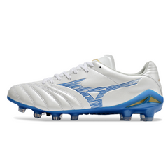 Mizuno Morelia Neo IV Pro White and Blue Firm Ground FG Football Boot