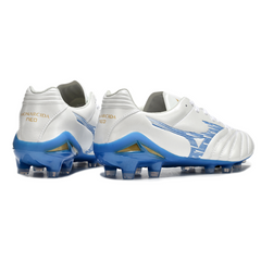 Mizuno Morelia Neo IV Pro White and Blue Firm Ground FG Football Boot