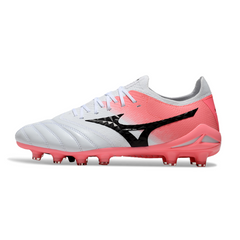 Scarpa da calcio Mizuno Morelia Neo IV Elite FG per terreni compatti, bianca e salmone
