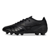 Scarpa da calcio Mizuno Morelia Neo IV Elite nera per terreni compatti FG