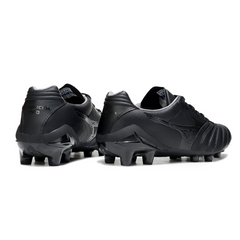 Botas de fútbol Mizuno Morelia Neo IV Pro FG para terreno firme, color negro