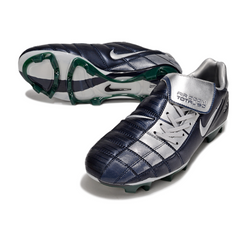 Nike Air Zoom Total 90 III Blue and Silver Firm Ground FG Football Boot