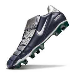 Nike Air Zoom Total 90 III Blue and Silver Firm Ground FG Football Boot