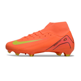 Scarpa da calcio Nike Air Zoom Mercurial Superfly 10 Academy arancione e gialla per terreni compatti FG