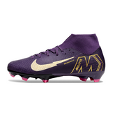 Botas de fútbol Nike Air Zoom Mercurial Superfly 10 Academy, color morado, para terreno firme FG