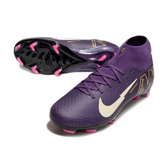 Botas de fútbol Nike Air Zoom Mercurial Superfly 10 Academy, color morado, para terreno firme FG