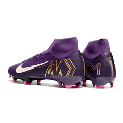 Botas de fútbol Nike Air Zoom Mercurial Superfly 10 Academy, color morado, para terreno firme FG