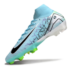 Botas de fútbol Nike Air Zoom Mercurial Superfly 10 Elite azul claro para terreno firme FG