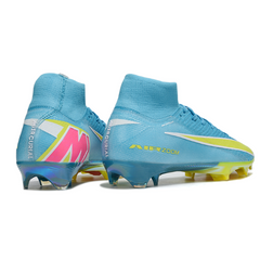 Nike Air Zoom Mercurial Superfly 10 Elite Light Blue and Yellow Firm Ground FG Football Boot