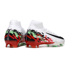 Nike Air Zoom Mercurial Superfly 10 Elite White Red and Black Firm Ground FG Football Boot