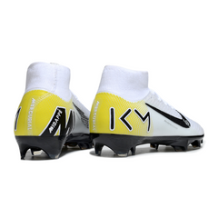 Nike Air Zoom Mercurial Superfly 10 Elite White and Yellow Firm Ground FG Football Boot