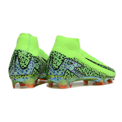 Botas de fútbol Nike Air Zoom Mercurial Superfly 10 Elite verdes y negras para terreno firme (FG).