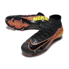 Nike Air Zoom Mercurial Superfly 10 Elite Black and Orange Firm Ground FG Football Boot