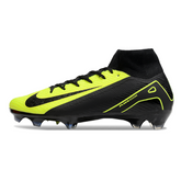 Nike Air Zoom Mercurial Superfly 10 Elite Black and Light Green Firm Ground FG Football Boot