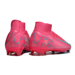 Nike Air Zoom Mercurial Superfly 10 Elite Pink and Light Blue Firm Ground FG Football Boot
