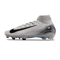 Botas de fútbol Nike Air Zoom Mercurial Superfly 10 Elite grises para terreno firme (FG).