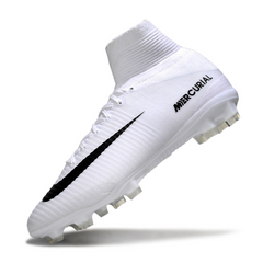 Nike Mercurial Superfly 5 Elite White and Black Firm Ground FG Football Boot