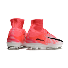 Nike Mercurial Superfly 5 Elite White and Pink Firm Ground FG Football Boot