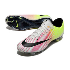Nike Air Zoom Mercurial Vapor 10 Elite White Red and Yellow Firm Ground FG Football Boot