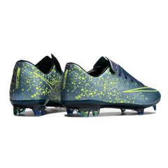 Botas de fútbol Nike Air Zoom Mercurial Vapor 10 Elite FG para terreno firme, color plata y verde