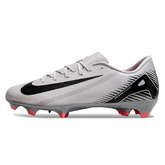 Botas de fútbol Nike Zoom Mercurial Vapor 16 Academy FG para terreno firme, color gris y negro